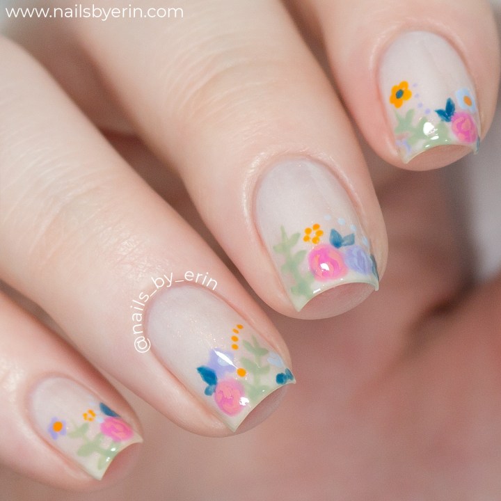 Spring Floral Nails using China Glaze "The Arrangement" Collection |&nbsp;NailsByErin