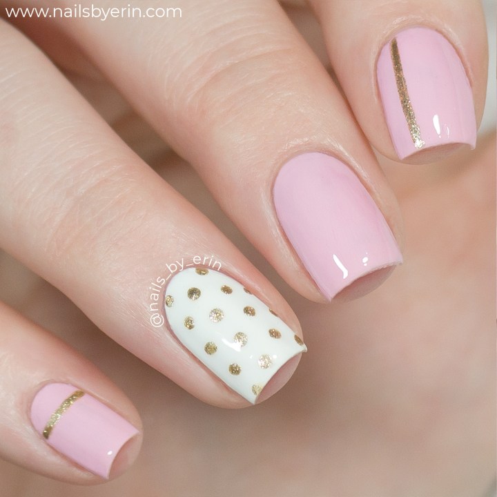 Pink-and-Gold-Polka-Dot-Nails-pic2